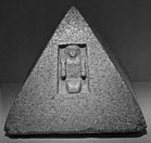 Pyramidion with goddess