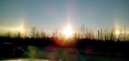 ظاهر شدن سه خورشید