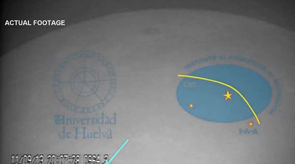 برخورد شهاب سنگی عظیم با سطح ماه