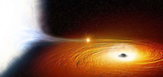 ستاره‌ ای که در نزدیکی یک سیاه چاله