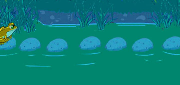 معمای عبور قورباغه از برکه