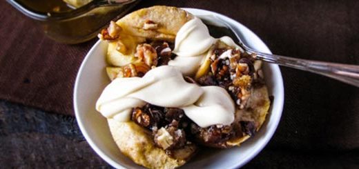 سیب پخته شده شکم پر