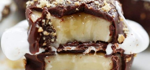 دسر موز با روکش شکلات