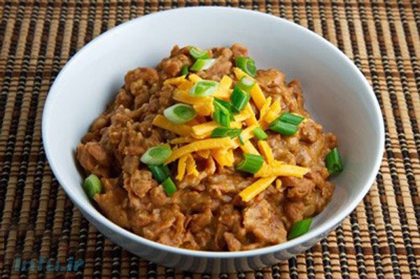 خوراک لوبیا چیتی مکزیکی