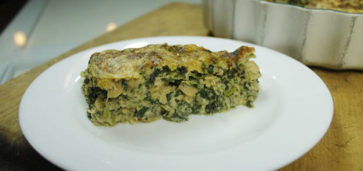 سوفله سالمون و اسفناج