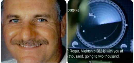 برخورد هواپیما با بشقاب پرنده