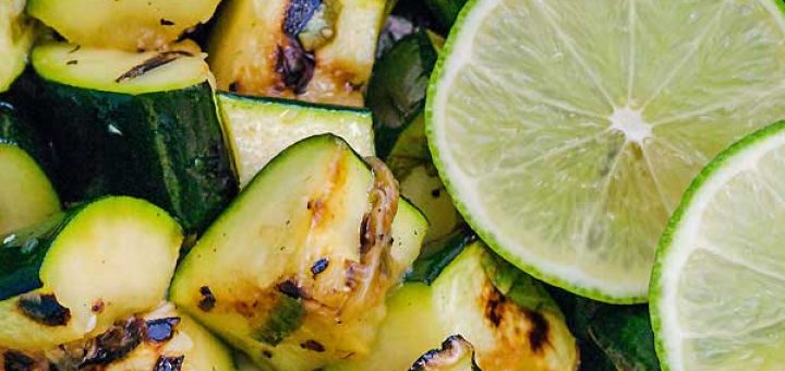 کدوسبز گریل شده