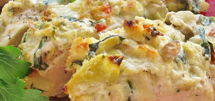 خوراک مرغ و کنگر فرنگی