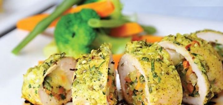 سینه مرغ با بروكلى