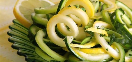 سالاد کدو و نعنا