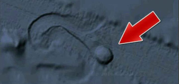 شی مدور در حال حرکت در دریای بالتیک