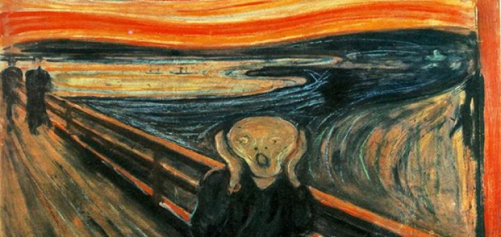 تابلوی فریاد یا جیغ (نخستین اثر اکسپرسیونیستی جهان، اثر ادوارد مونش،۱۸۹۳)