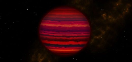 تصویری تخیلی از کوتوله قهو‌ه‌ای WISE 0855