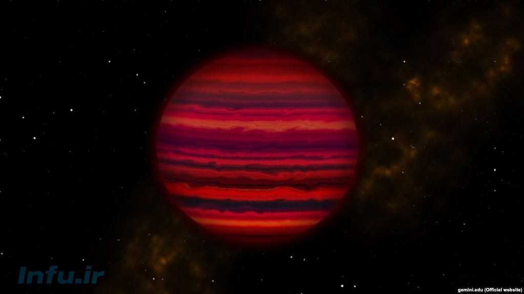 تصویری تخیلی از کوتوله قهو‌ه‌ای WISE 0855