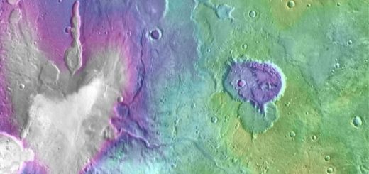 حفره‌هایی که تصور می‌شود زمانی دریاچه‌های پرآب در مریخ بوده‌اند.