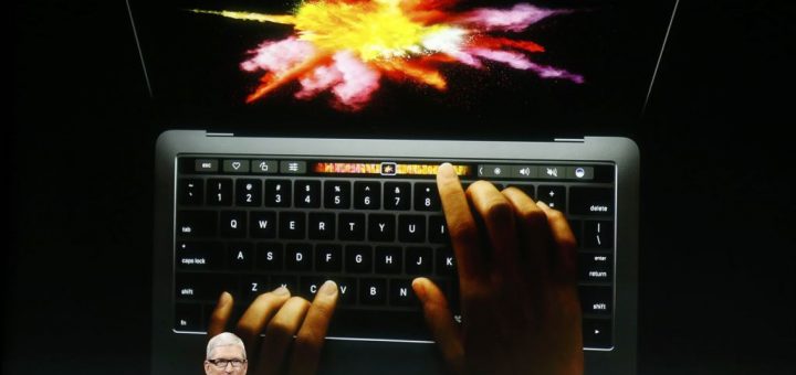 نواره لمسی مک‌بوک جدید