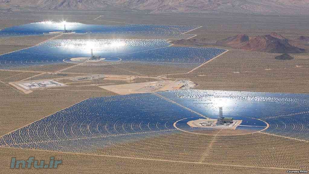 یکی از نیروگاه های خورشیدی چین