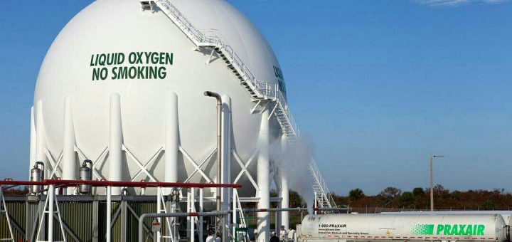 تانکر غول پیکر اکسیژن مایع،مرکز فضایی کندی