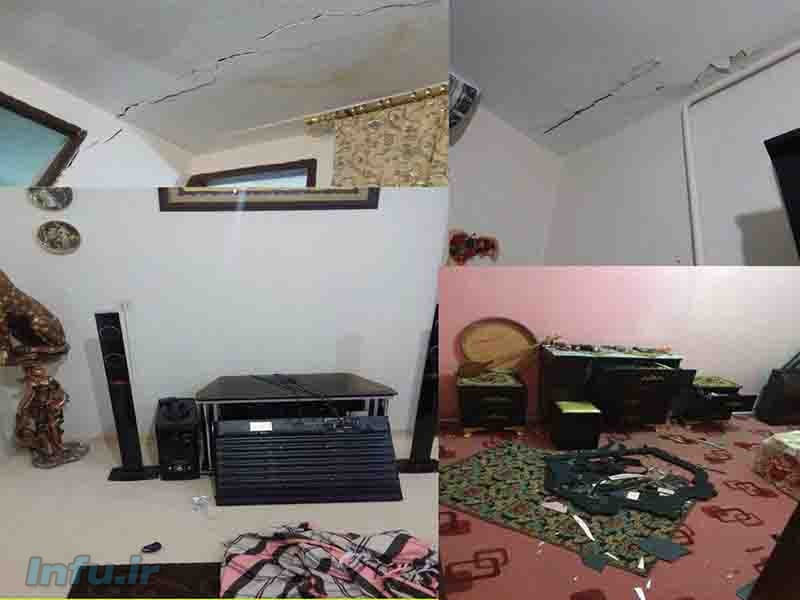 وضعیت بعضی ازمنازل شهر پاوه پس از زلزله