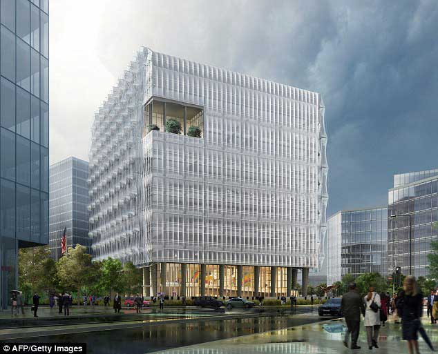 ساختمان سفارتخانه جدید آمریکا در انگلستان