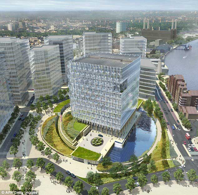 ساختمان سفارتخانه جدید آمریکا در انگلستان