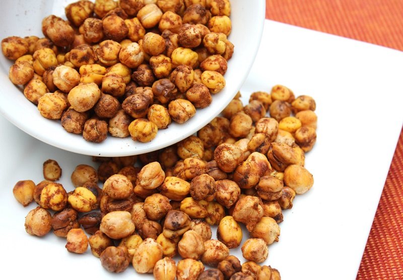 roasted-honey-cinnamon-chickpeasطرز تهیه نخود بو داده