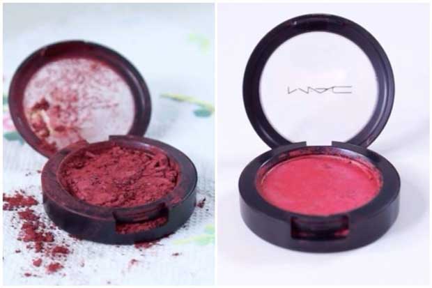 ترمیم رژ گونه خرد شده