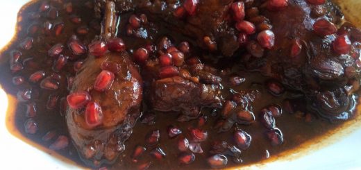 خورش مرغ با انار