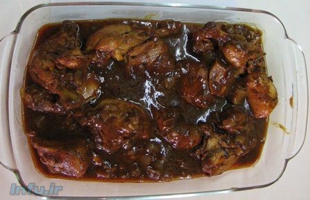 مرغ ترش با رب انار