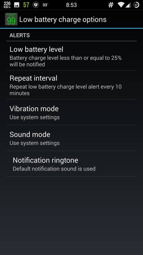 Battery Notifier BT Free