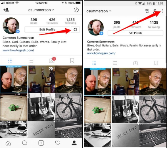 غیر فعال کردن Activity در اینستاگرام