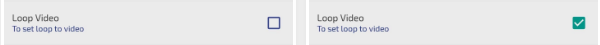 Loop Video را تیک دار کنید