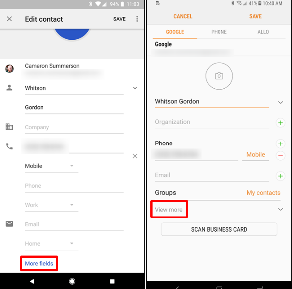 وارد کردن نام های آوایی