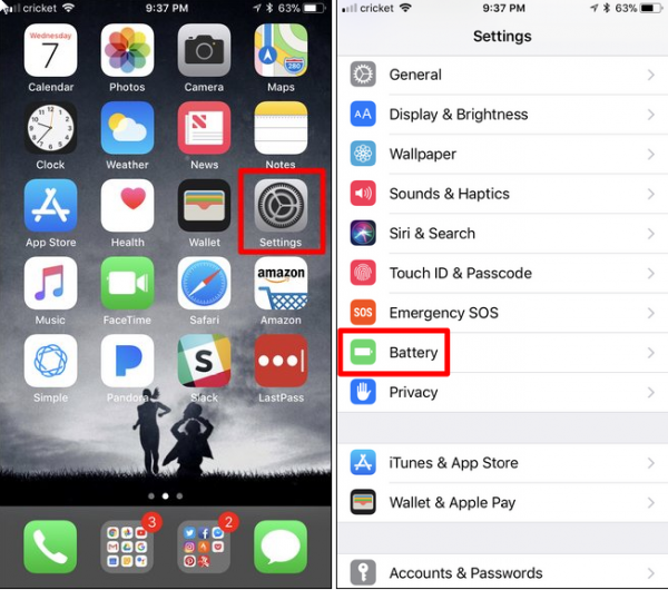 سلامت باتری اپل