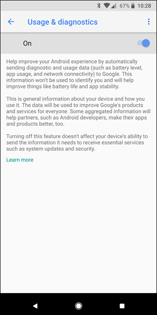 چگونه قابلیت Usage & Diagnostics را غیرفعال کنیم؟