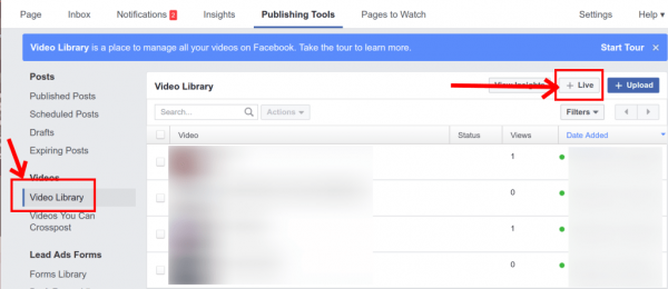 پخش فیلم به صورت زنده در فیس بوک
