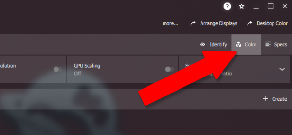 تنظیمات آداپتور گرافیک