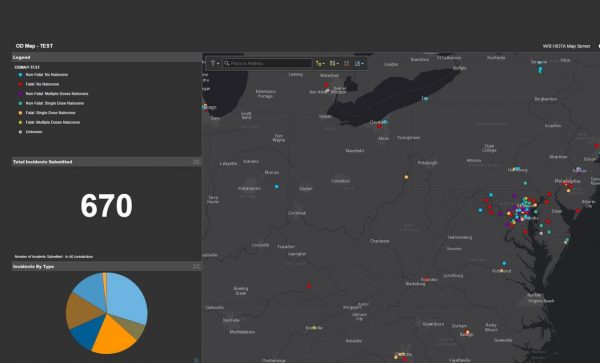 نمایش مصرف افراطی مواد مخدر بر روی نقشه