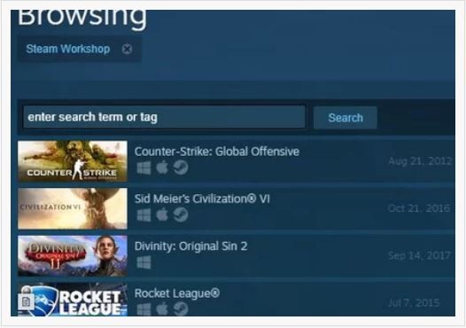 استفاده از کارگاه استیم