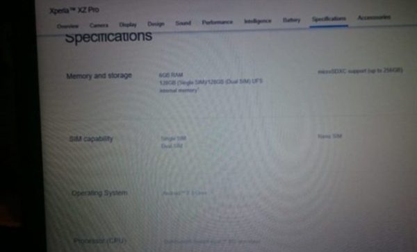 Xperia XZ Pro