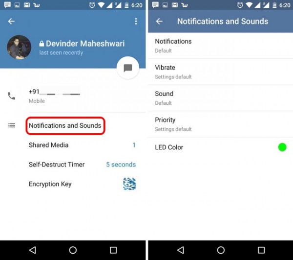 آموزش تصویری تنظیمات تلگرام