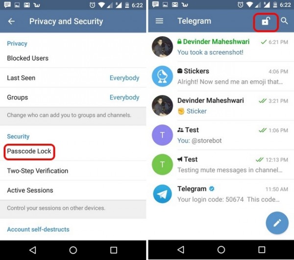 آموزش تصویری تنظیمات تلگرام