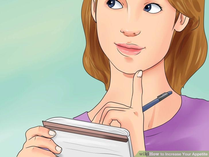 راههای افزایش اشتها - یک یادداشت غذایی داشته باشید