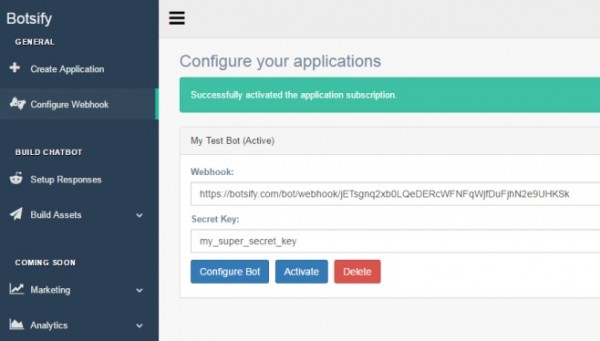  پیکربندی چت بات