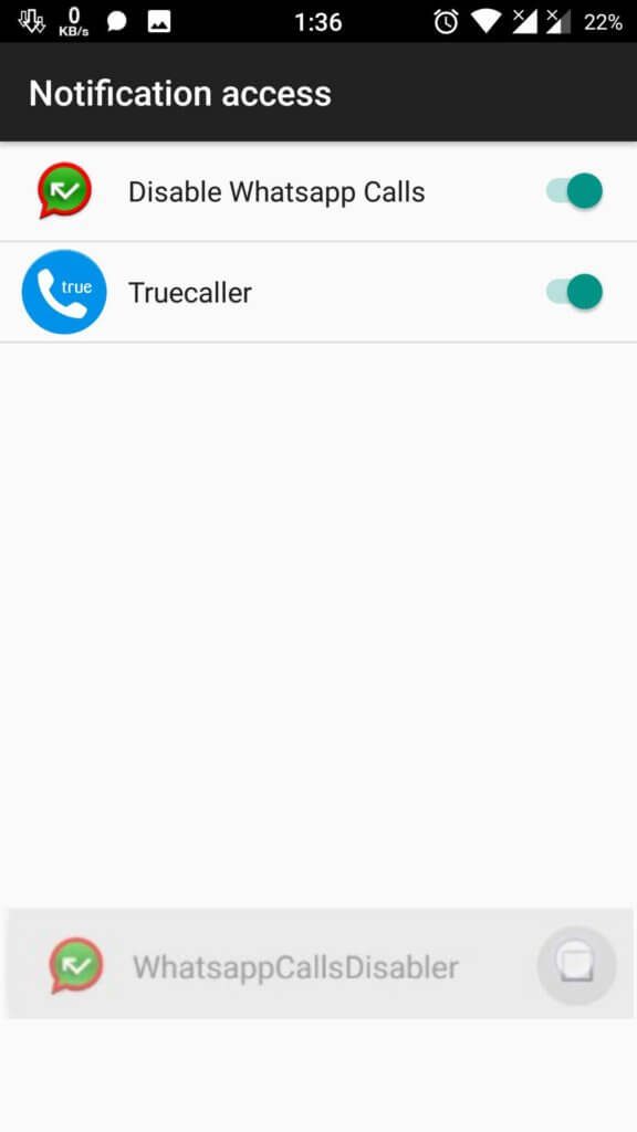 disable whatsapp call