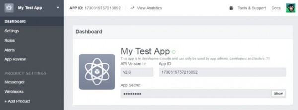 تنظیم اپلیکیشن فیسبوک شما