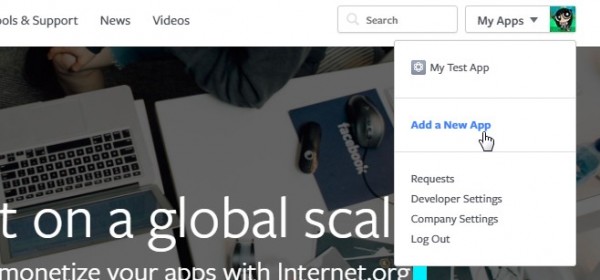 ساخت اپلیکیشن فیسبوک