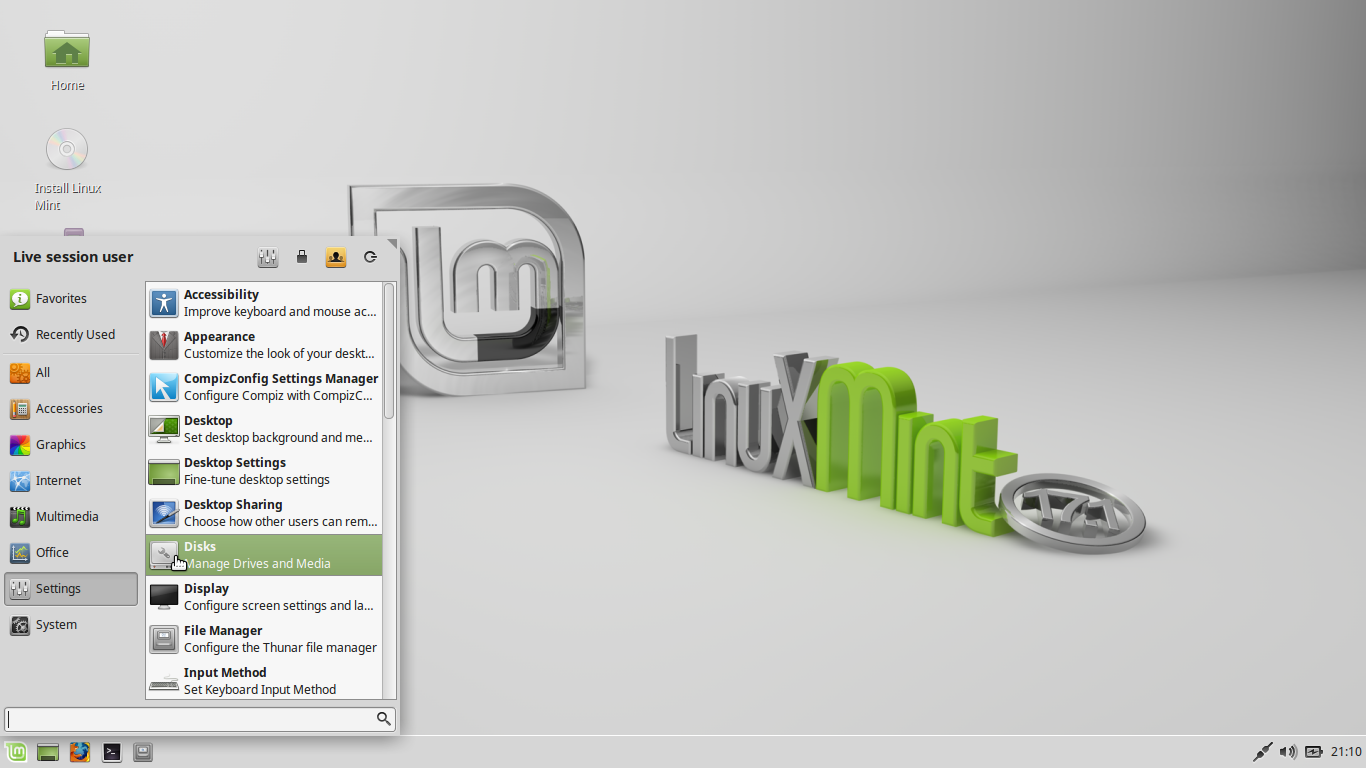 LinuxMint XFCE