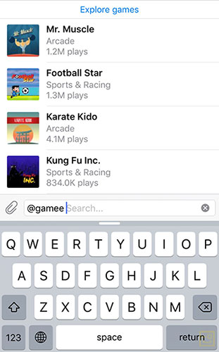 بازی در تلگرام