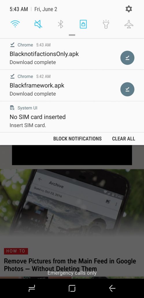 استفاده از تم تاریک در گلکسی اس 8